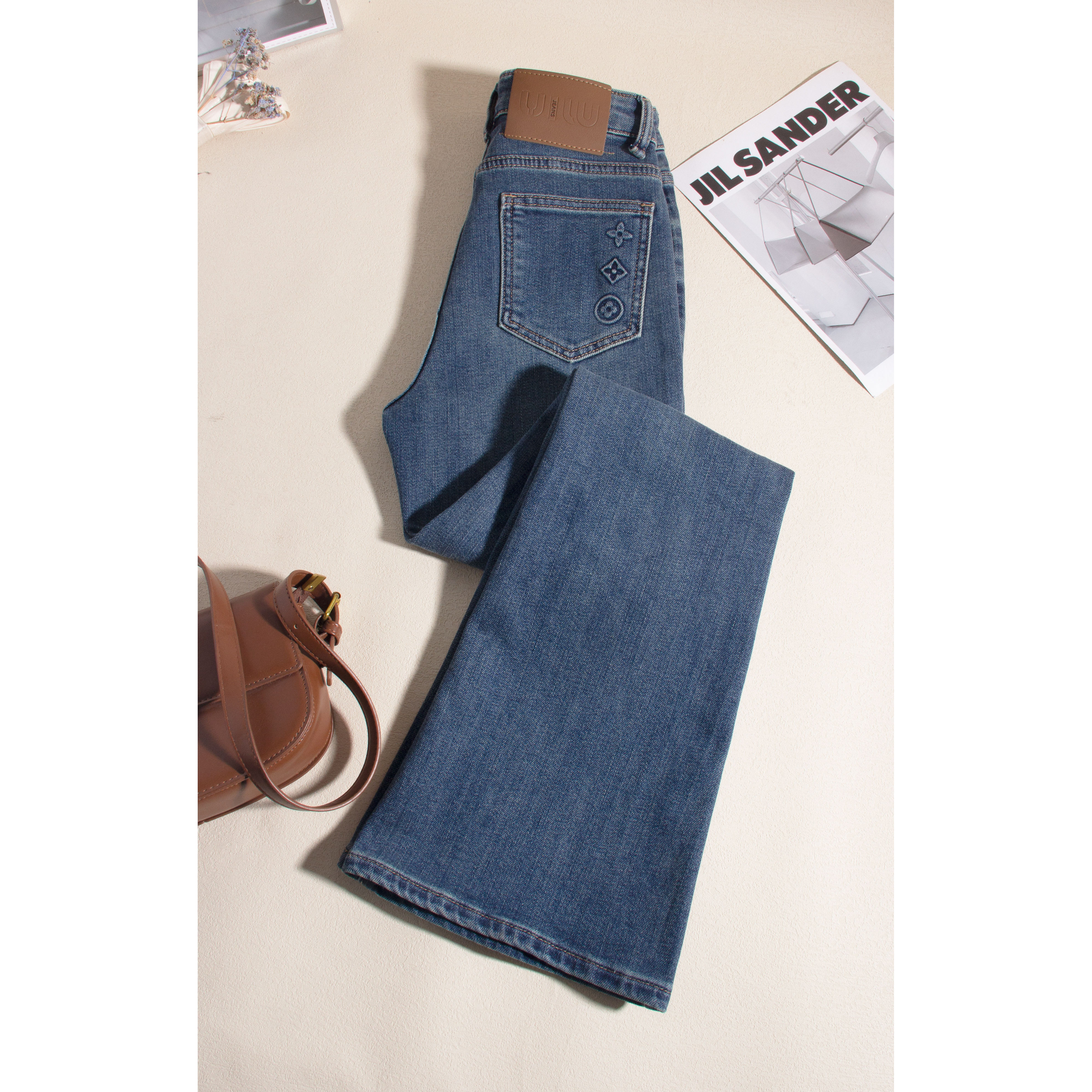 1401-【薄绒】秋冬季长腿搭配 设计师系列微喇裤