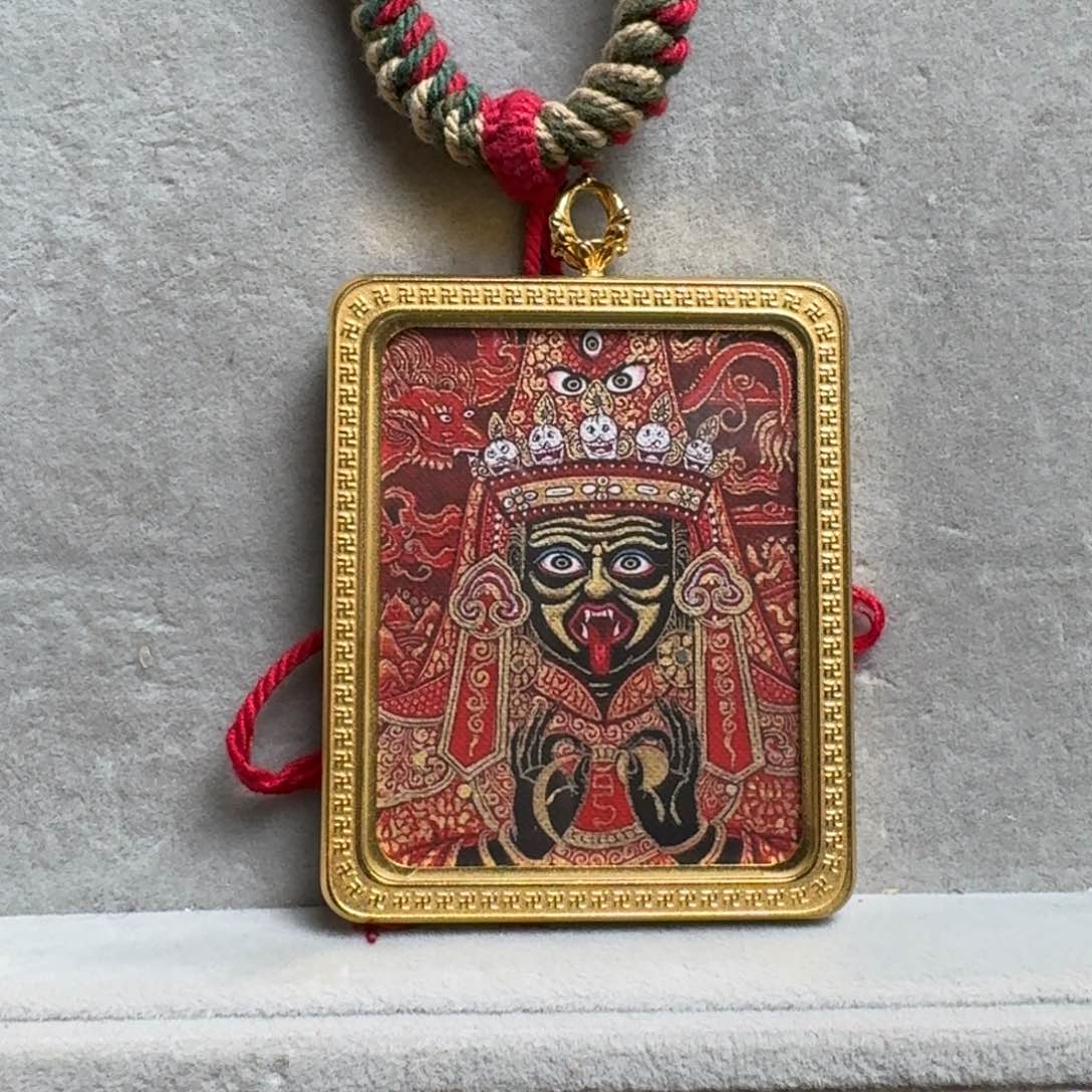 吊坠辛**乐单面扎基铜壳四号绳