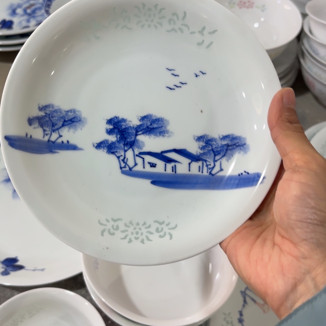 玉瓷景德镇陶瓷两只微瑕