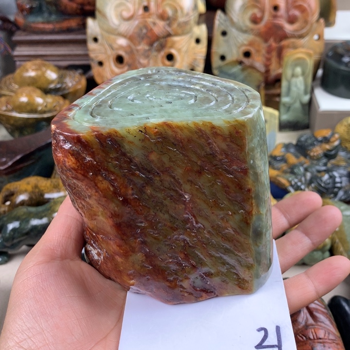 和田玉小摆件未镶嵌原**歌