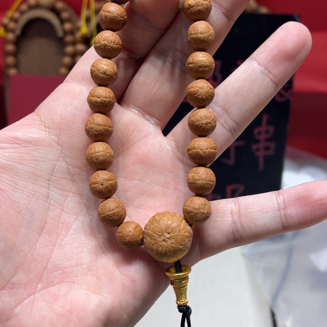 新***询手串凤眼菩提10.5mm尼泊尔凤眼菩提单圈