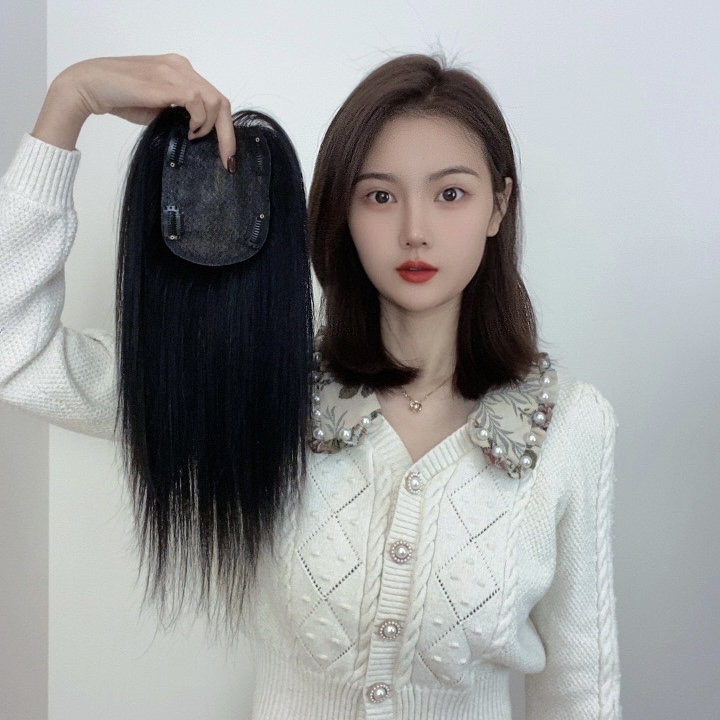 大网底黑天鹅[10X13]全真发仿真头皮遮盖白发补充发量假发片