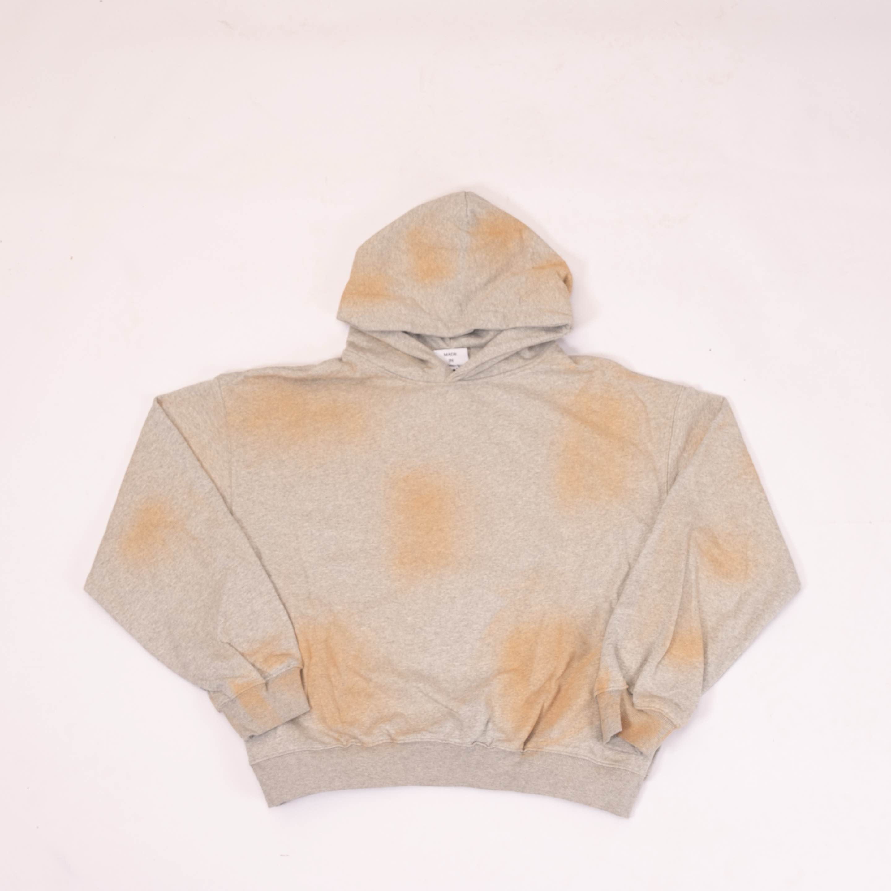 BFOV 衫水洗做旧长袖宽松上衣连帽卫衣