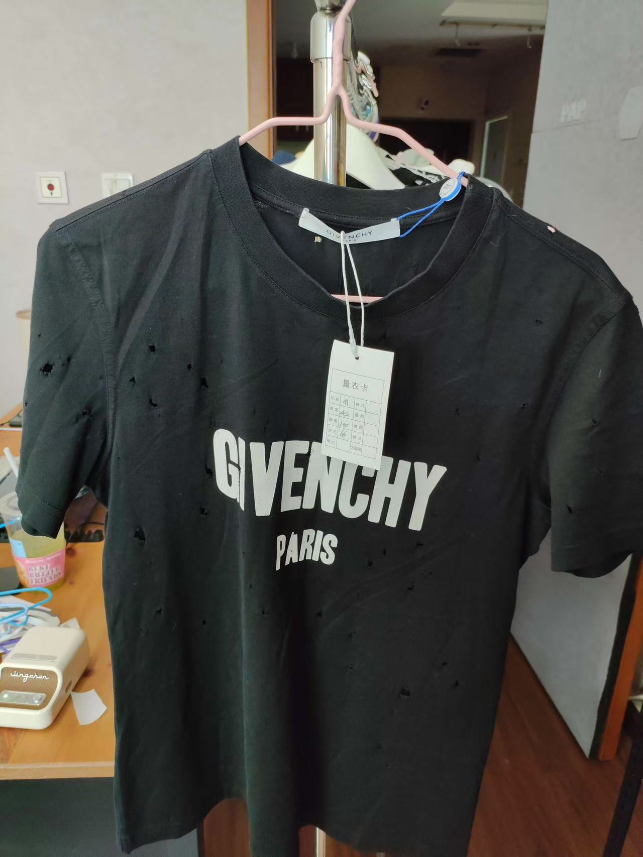 99新 Givenchy/纪梵希 有奢友得严选丨纪梵希LOGO黑色短袖001016
