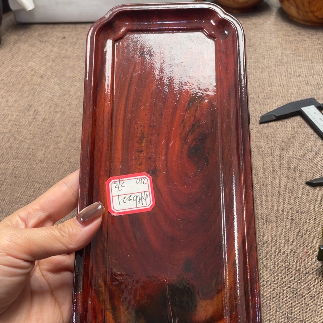 交趾黄檀（大红酸枝）木碟