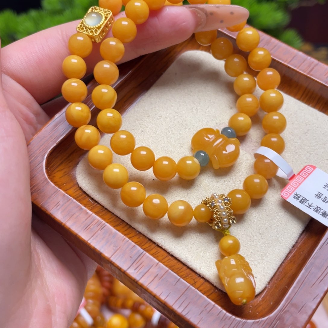 蜜蜡手链未镶嵌手串