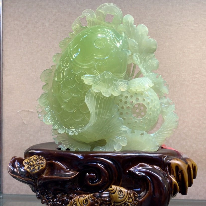 【闪购商品】蛇纹石玉摆件覆膜未镶嵌