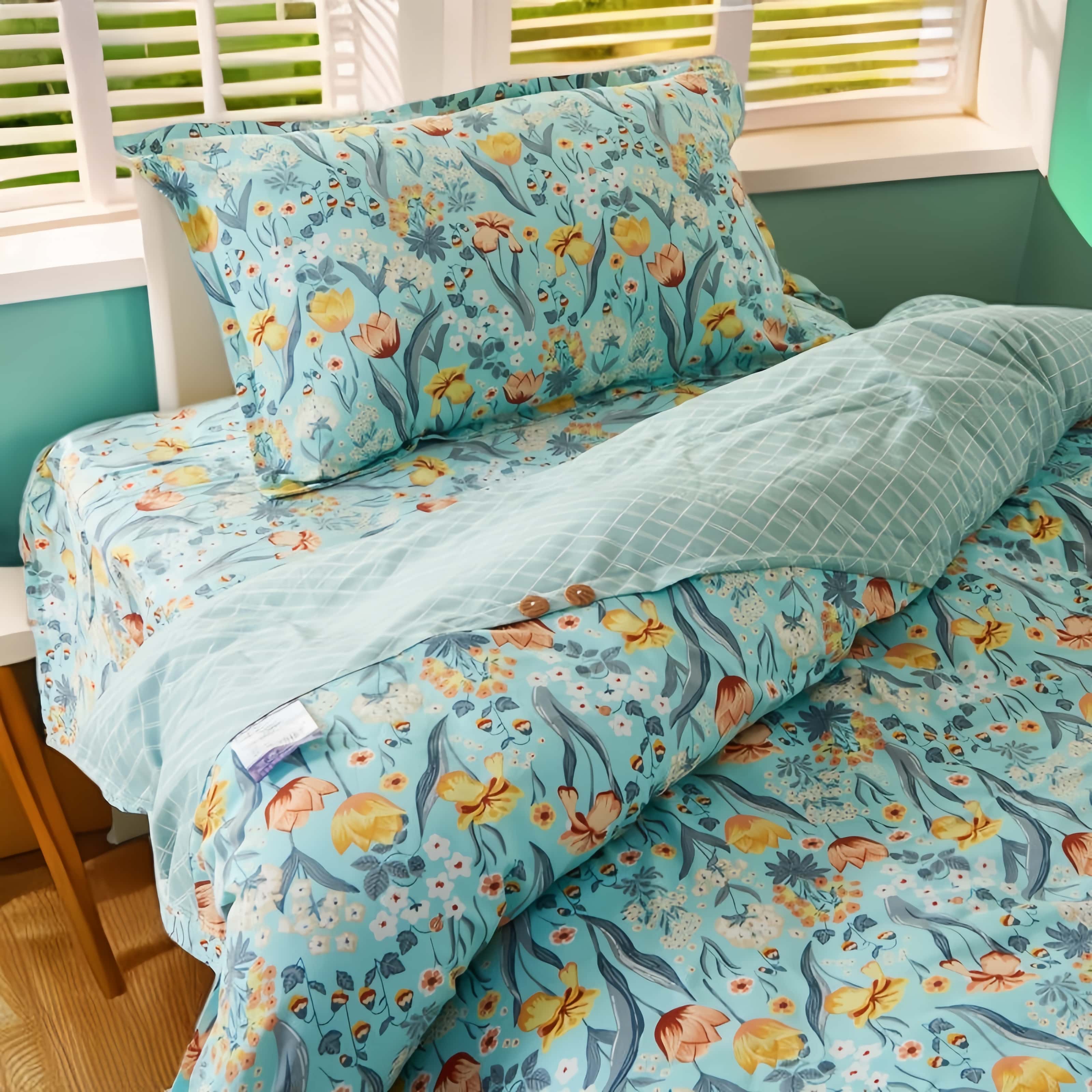 【微瑕拼接被套】百分百纯棉单人宿舍被罩1.5*2米