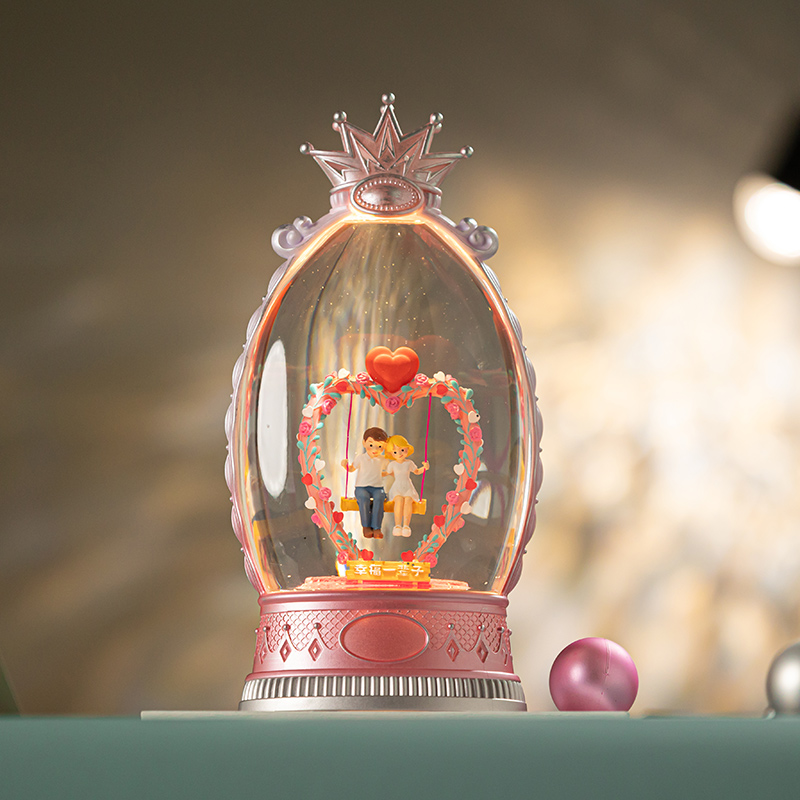 音乐盒水晶球音乐盒冰雪奇缘八音盒水晶球爱莎女童女孩生日礼物
