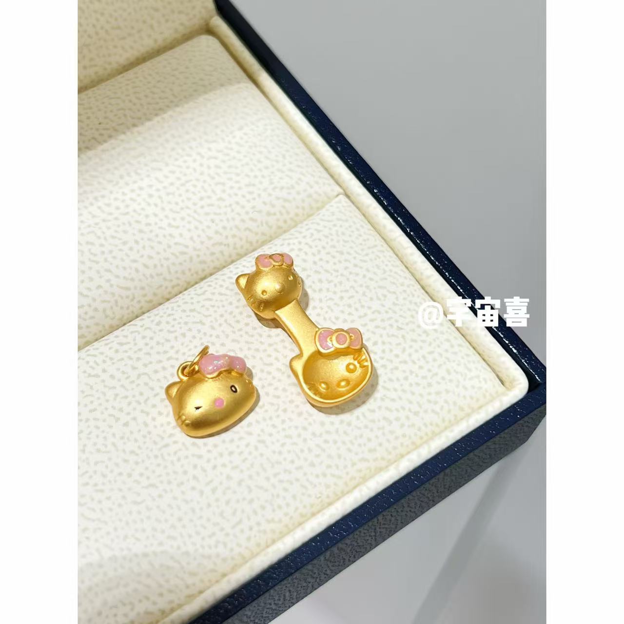 铜合金项链 G3-075【可抽拉kt金色勺子项链细链】