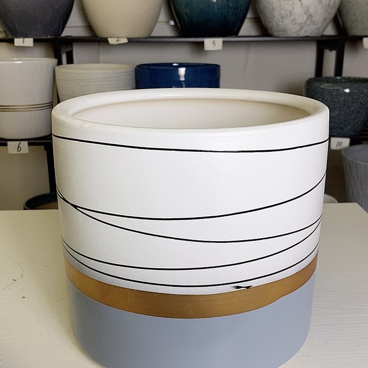 陶瓷金边拉丝直筒20-19（两个）