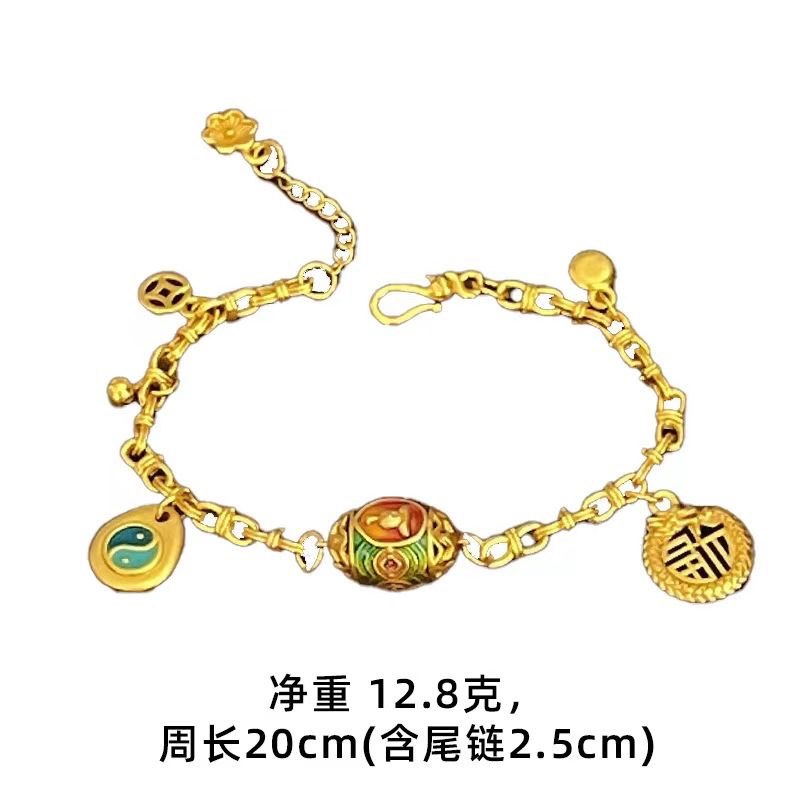 铜合金手链 新中式古法悟道手链轻奢感手饰品