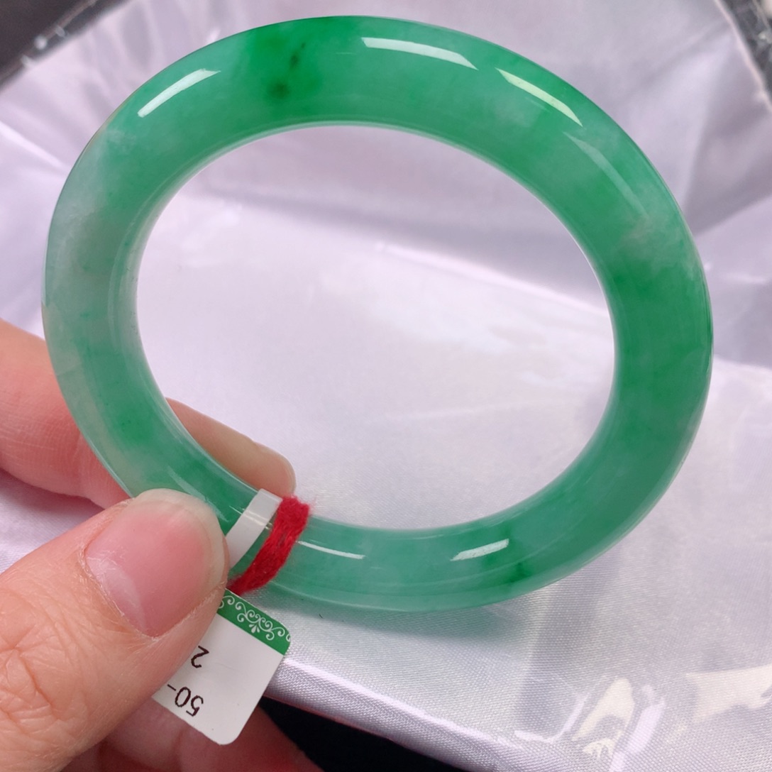 未镶嵌手镯翡翠缅甸天然翡翠手镯50