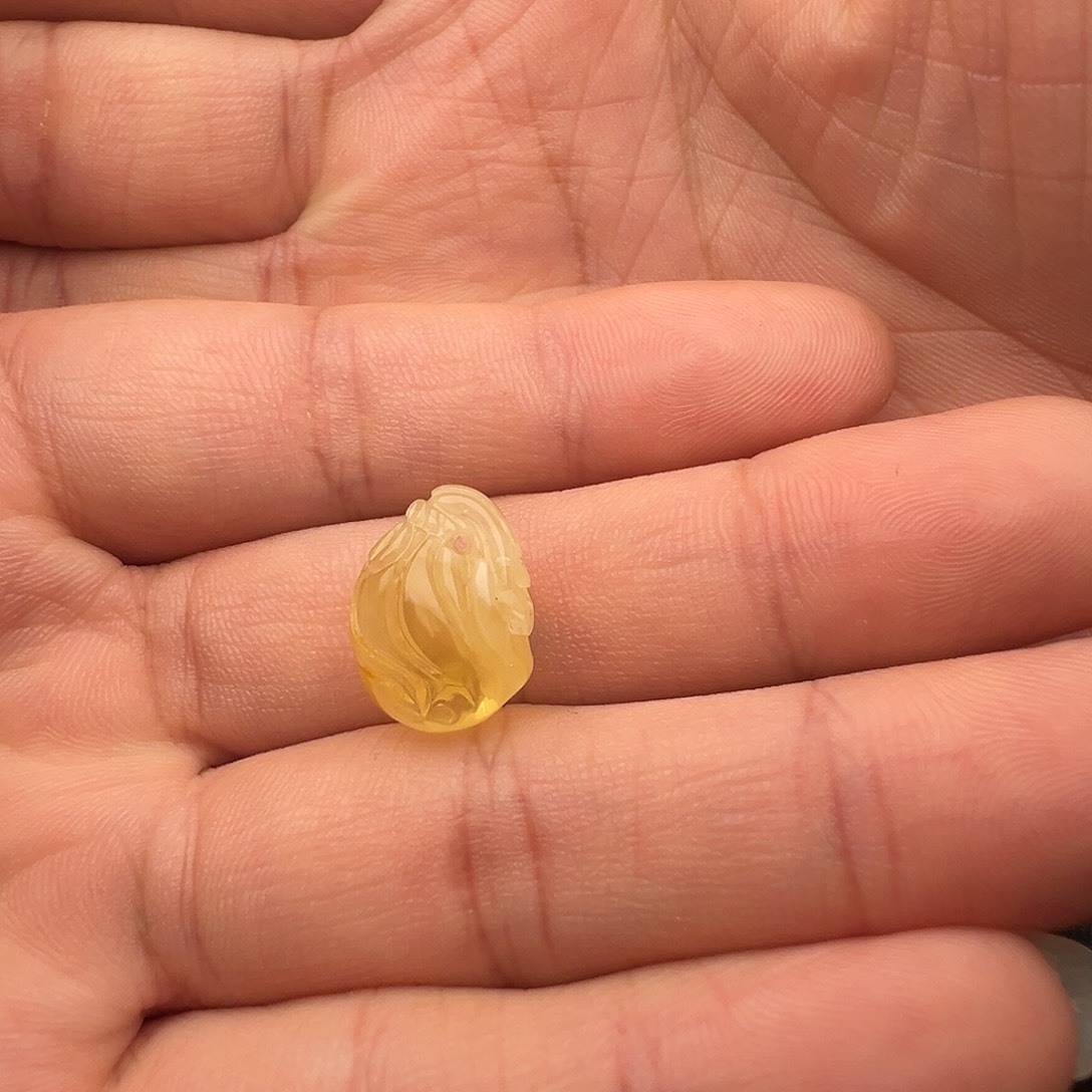 蜜蜡未镶嵌颈饰钱袋提溜吊坠