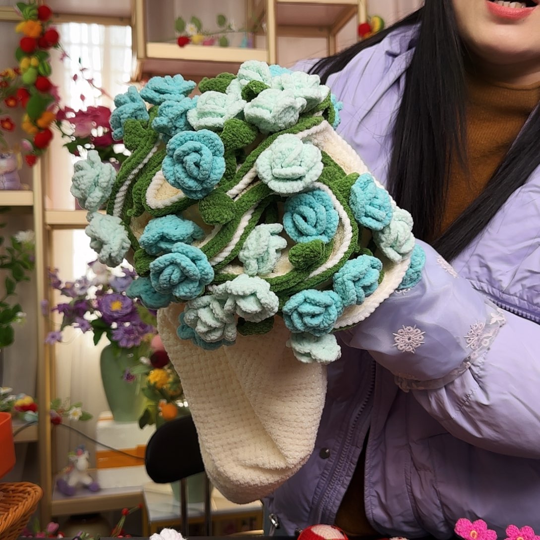 手工钩织设计花毯