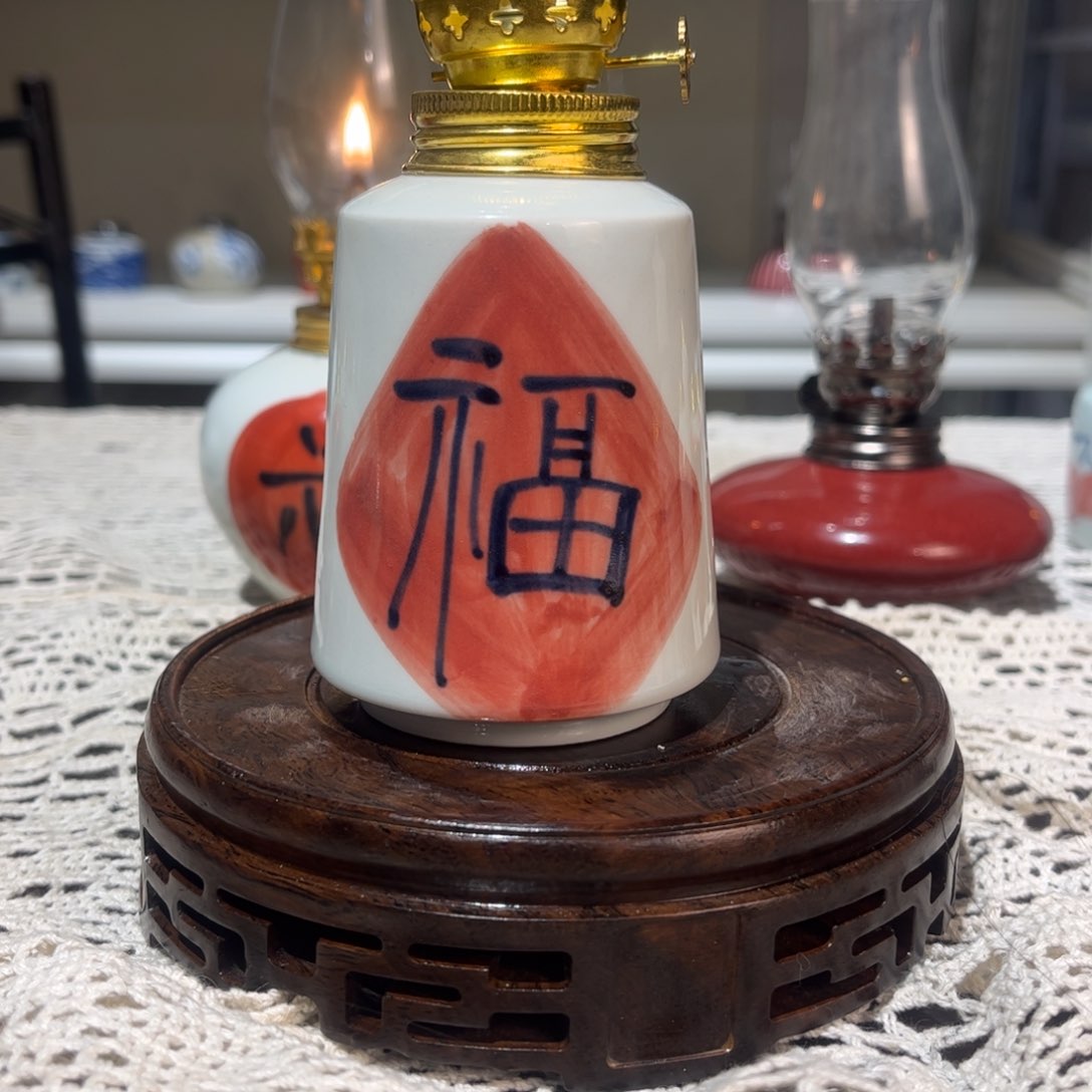 摆件景德镇陶瓷香薰灯