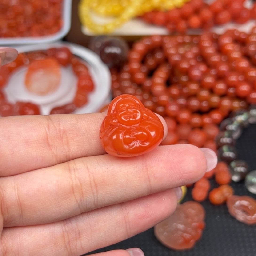 祺***云南红玛瑙未镶嵌吊坠(不含链)