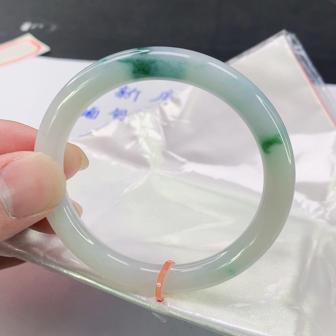 翡翠手镯未镶嵌855缅甸天然翡翠A货