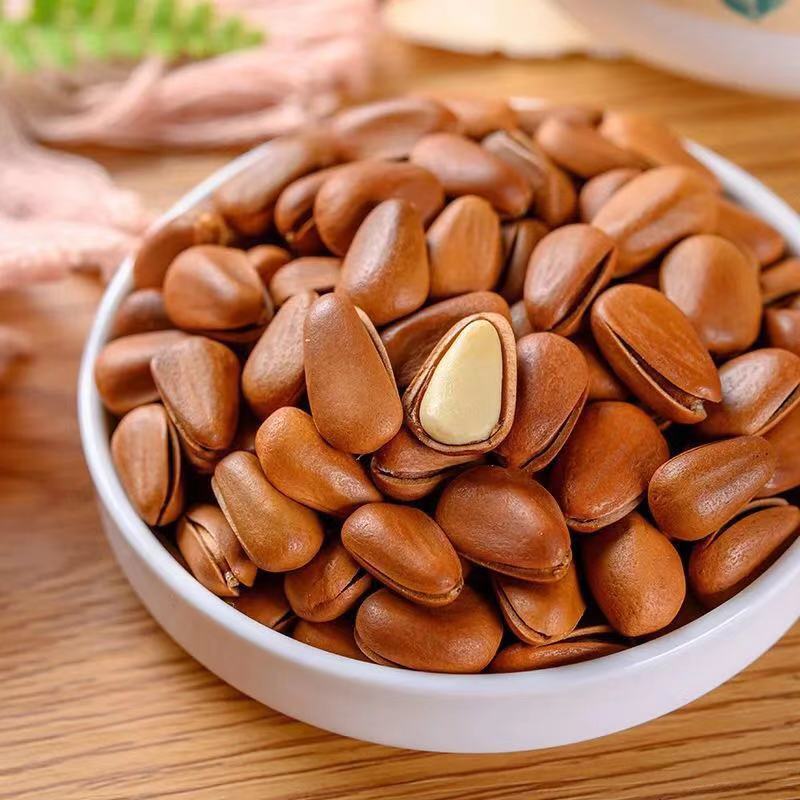 新货现炒手剥开口松子新鲜原味休闲解馋坚果零食