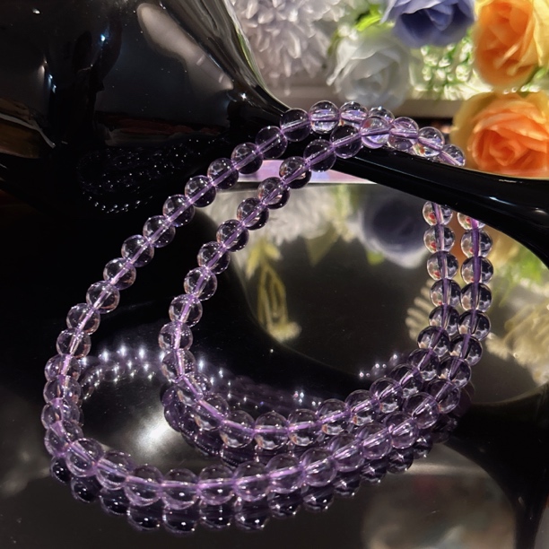 A567 卡8三圈玻利紫水手串项链[多样性发一]
