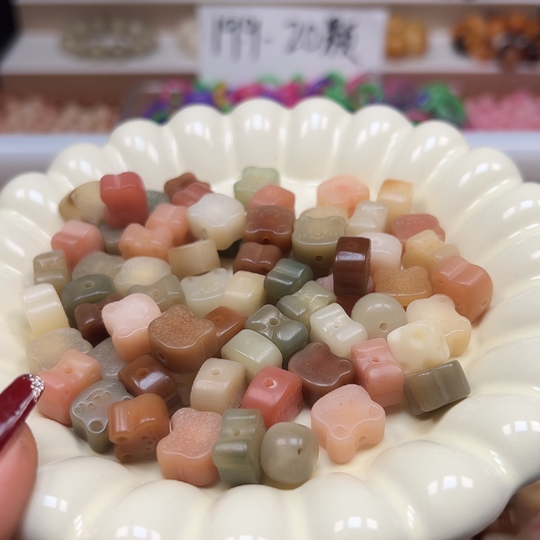 手串菩提根/象牙果多宝小熊23颗
