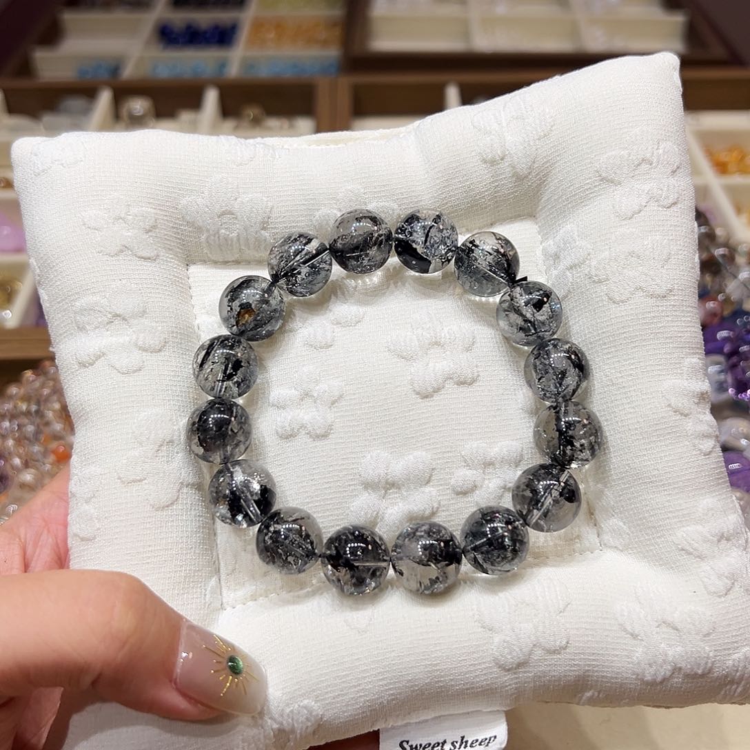 b***g发晶手串未镶嵌拍4个数量