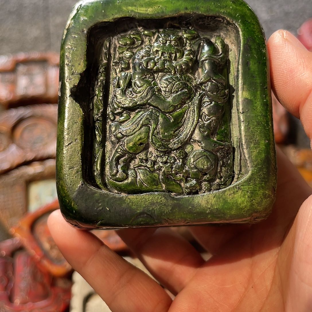 且***行瓷片陶瓷麻线鼓茶宠