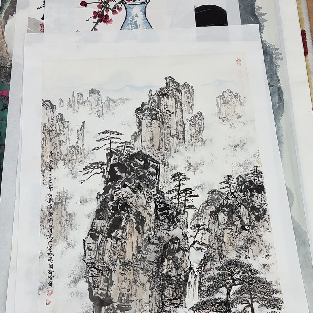 慎***龙国画四尺三开手绘做哦