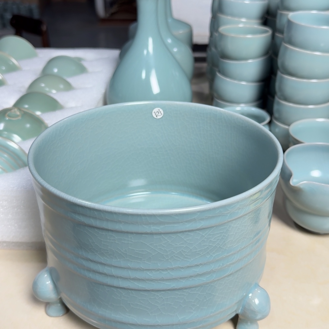 佛***魔瓷其他全手工三足奁