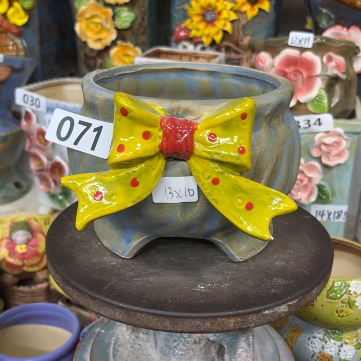 紫砂花盆粗陶材质多肉花盆