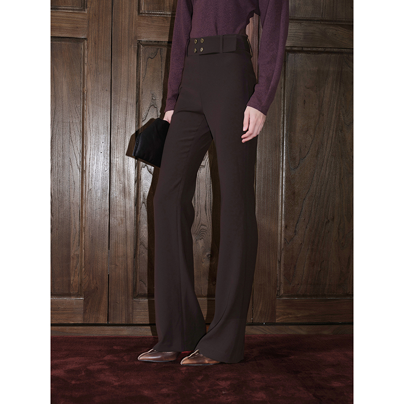 Mix Selection｜肯豆裤 进口雅瓷缎微喇裤MSDJK1101+MSDJK1101-B