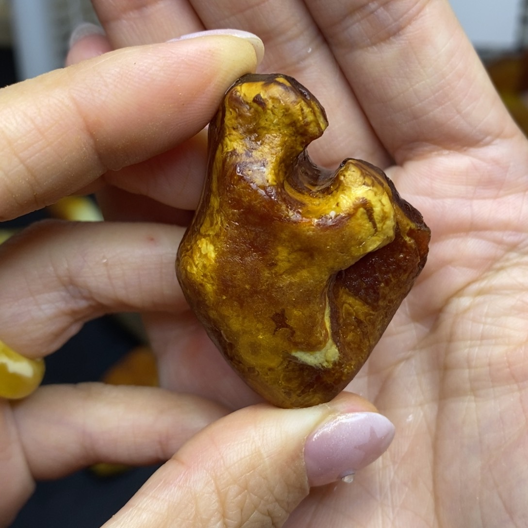 未镶嵌定制蜜蜡花*乐胖