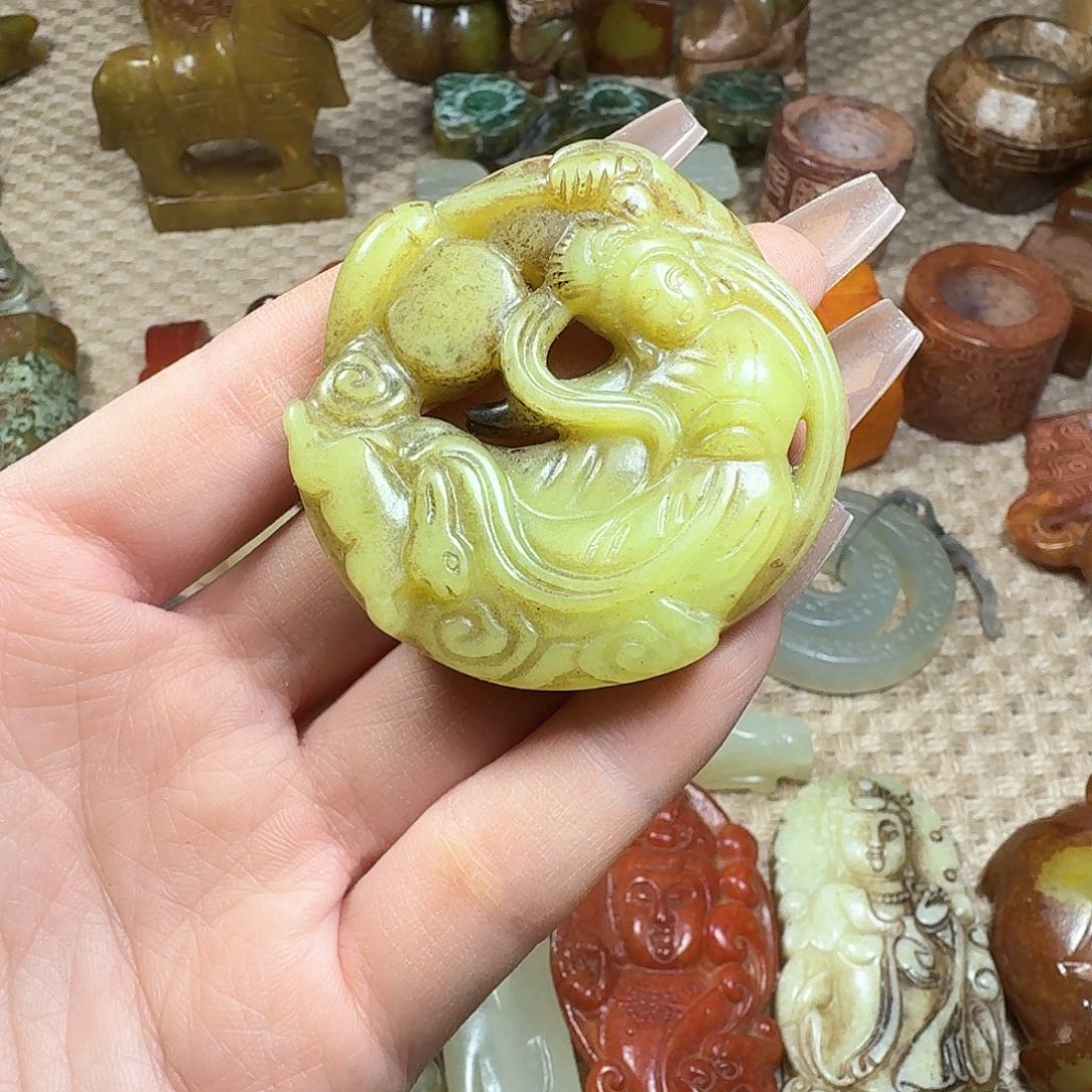 白玉菩提吊坠挂件