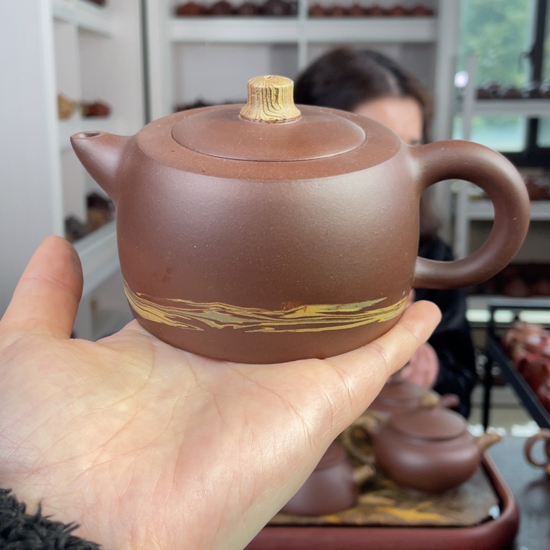紫砂茶壶紫泥胶泥天际260cc