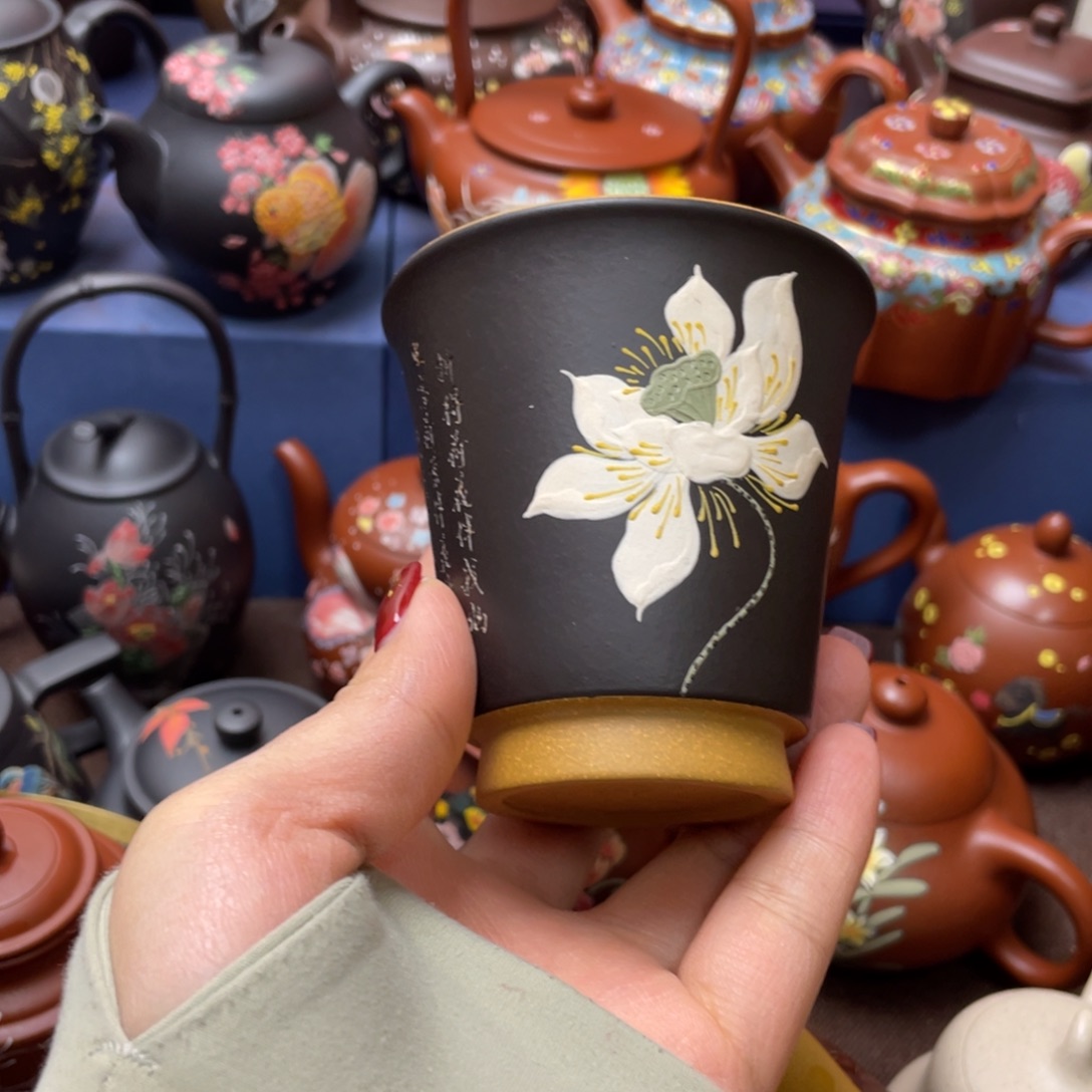 紫砂茶杯紫砂主人杯130cc