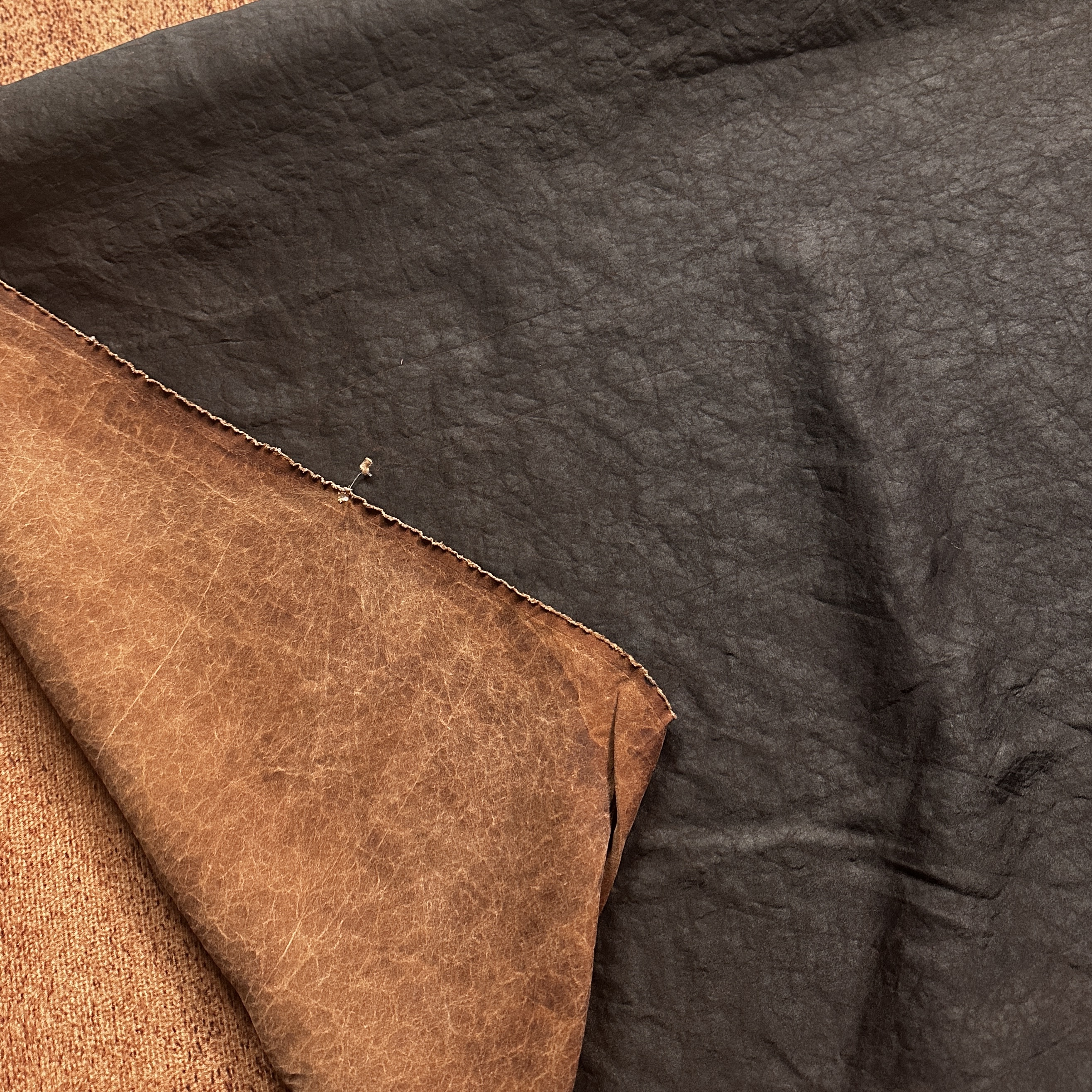 [成记&華莨]香云纱面料-18纺电力纺龟*0.5米