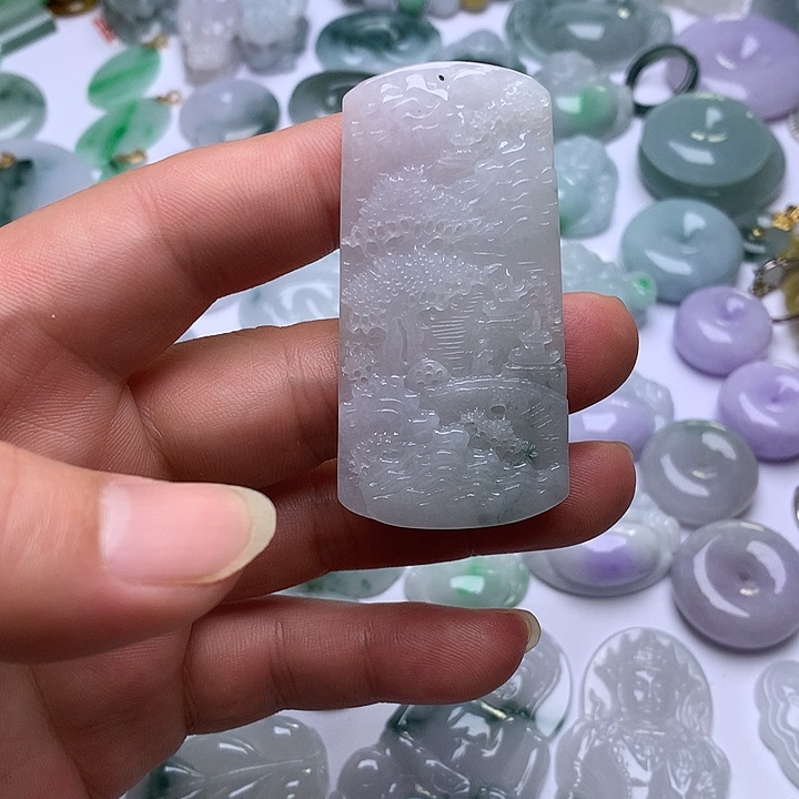 翡翠未镶嵌颈饰天然翡翠