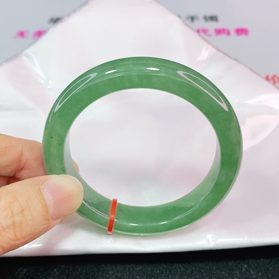 未镶嵌手镯翡翠嘿*52.6圈口正圈