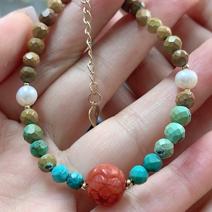 绿松石珠宝奇石未镶嵌