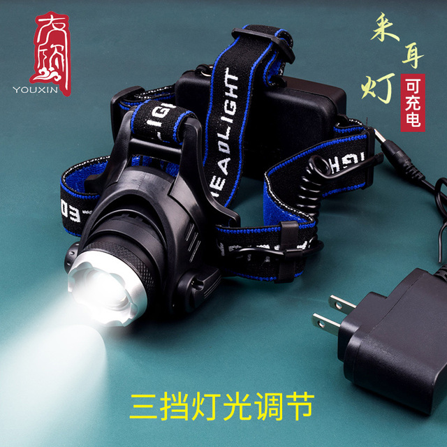 充电采耳修脚头灯伸缩变焦聚光拇指手指采耳灯掏耳朵挖耳工具家用