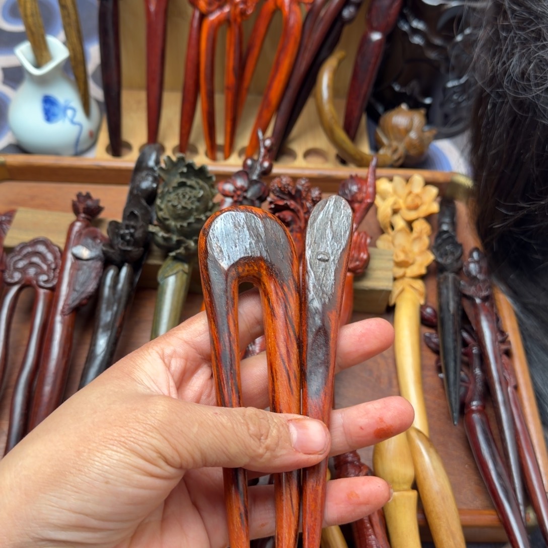 小***酷檀香紫檀（小叶紫檀）小叶随行簪