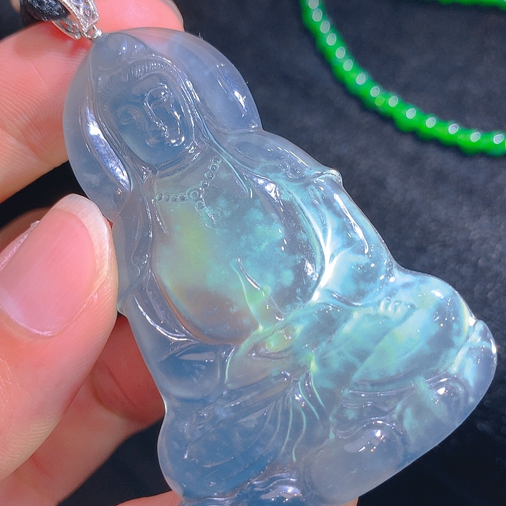 【闪购商品】翡翠颈饰18K金镶嵌翡翠