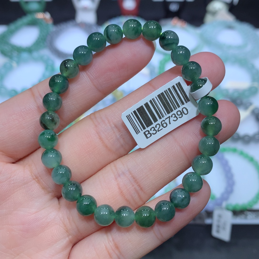 翡翠未镶嵌手串天然
