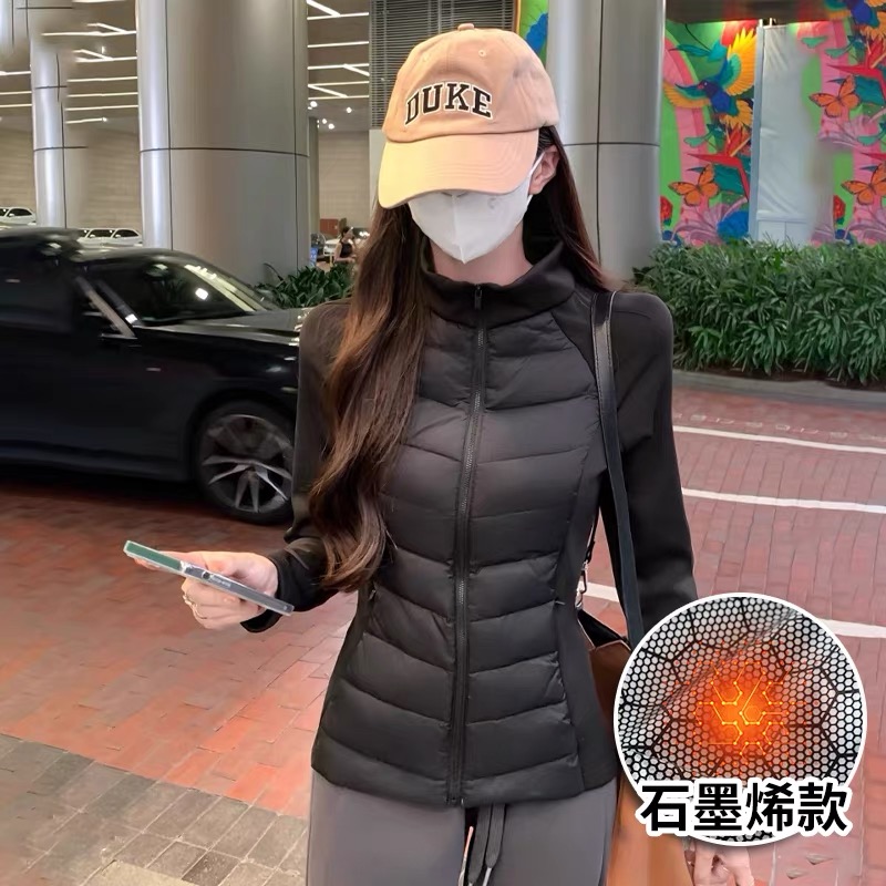2026明星同款外套现货保暖层内搭弹力单板双板石墨烯小蛮腰排骨衣