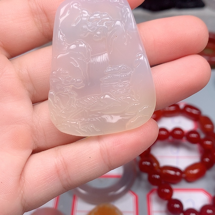 体***士未镶嵌黑曜岩颈饰