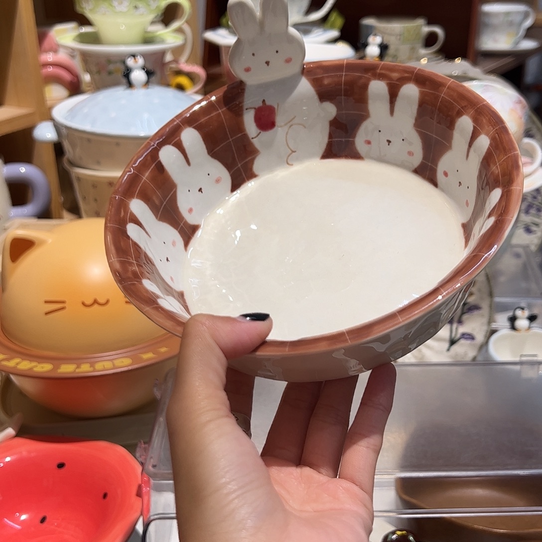 景德镇立体兔子碗