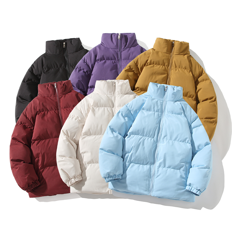 冬季港风潮流棉衣风格短款时尚立领保暖情侣立领棉服8967