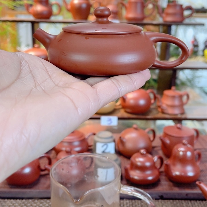 紫砂茶壶陈*俊潮州手工手拉壶