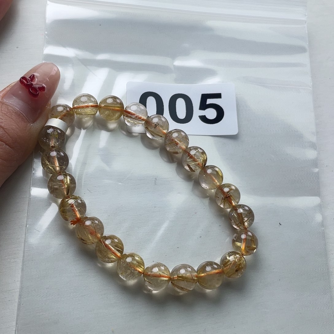 水晶手串005。 未镶嵌