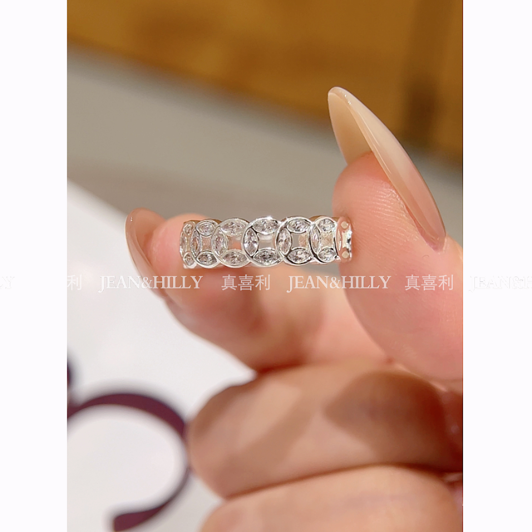 【钱多多】铜钱戒指不掉色不变色简约百搭显白显高级 开口可调